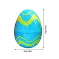 thumbnail image 3 of Paquete de suministros para fiestas de caza de huevos de Pascua de plástico rellenables de 6 piezas estampados de patrones surtidos huevos de plástico Wmkox8yii HAHFKSH1817, 3 of 9