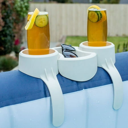 Bestway Plastic SaluSpa Drinks Holder and Snack Tray & Removable Hot Tub (Best Way To Drink Ginger Tea)