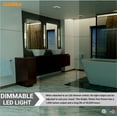 thumbnail image 6 of Sunlite 27" 1-Light LED Bar Light Fixture, 15W, 1050 Lumens, Color Temperature Selectable 2700K/ 3000K/ 3500K /4000K/ 5000K, Brushed Nickel, 6 of 8