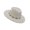 Beige, variant on Elegant Homburg Unique Styling Hat with Wide Brimmed Flat Wide Brimmed Western Hat for Casual Wear
