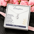 thumbnail image 4 of To My Daughter Gift Necklace, Birthday gift Necklace For Daughter, Gift from Dad, Father, Loving Dad, Appreciation gift Necklace For Daughter, From Dad, 4 of 6