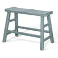 thumbnail image 2 of Rena Counter Height Bench, 33 Inch Seagrass Green Mahogany Wood Frame, 2 of 5