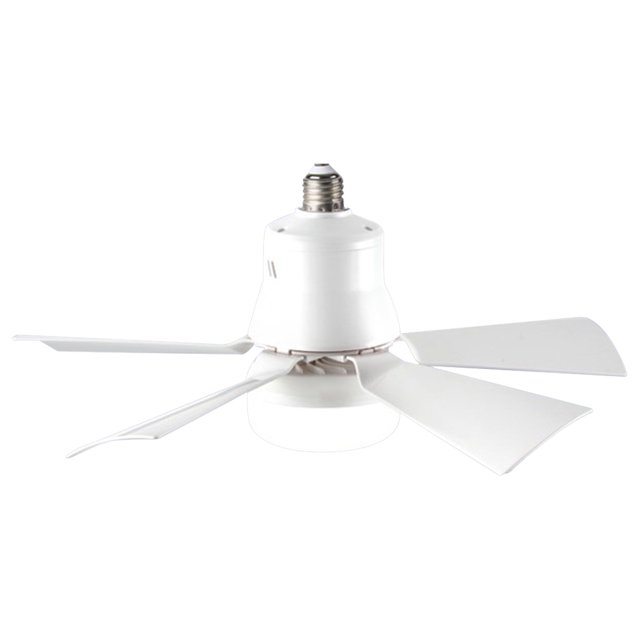 Pequeño Ventilador Techo LED Mini E27 Base 3 Colores Regulable Velocidades