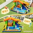 thumbnail image 6 of Infans 8-in-1 Inflatable Bounce House Water Park w/ Slide Water Cannon Blower Excluded, 6 of 7
