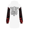 thumbnail image 5 of Primavera informal para mujer y otoño con bolsillo Estampado de Halloween Manga larga Vestido suelto con capucha para mujer Pompotops  hdfakjf3650, 5 of 5