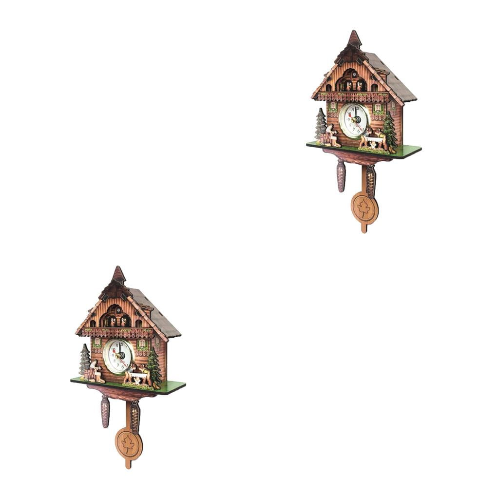 Wosthever Reloj de pared de cuco antiguo, reloj de Vintage