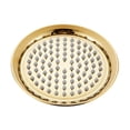 thumbnail image 3 of Cabezal de ducha de 8 pulgadas, resistente, de silicona, para baño, boquilla de repuesto, estilo retro. oro, 3 of 9