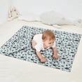 thumbnail image 2 of Light Blue Bigfoot and Tree Pattern Blanket,Comfortable Soft Flannel Throw Blanket,All Season,Warm Lightweight Blankets for Sofa Bed Couch Living Room Chair,30"x40", 2 of 4