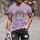 thumbnail image 2 of Camisetas de Manga Corta para Hombre Imprimir Deportes de Manga Corta Cuello Redondo Blusa Algodón Poliéster, Nueva Moda Casual Camiseta para Hombres, 2 of 5