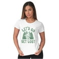 thumbnail image 3 of Smurfs Nature Camping Hiking Get Lost Women's T Shirt Ladies Tee Brisco Brands L, 3 of 5