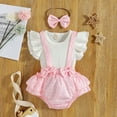 thumbnail image 2 of Newborn Onesies Boys Baby Girl 1st Birthday Clothes One Year Old Tulle Romper Sleeveless Bodysuit Cake Smash Outfits One-piece Sleeper Romper Pjs, 2 of 8