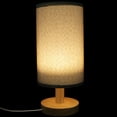 thumbnail image 3 of Small Table Lamp USB Japanese Lamp Cloth Lampshade Living Room Desk Lamp, 3 of 9