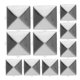 thumbnail image 1 of PTOOTP 100Ud Clavos Cuadrados De Cuatro Garras En Hierro Para Ropa Zapatos Bolsos Plata, 1 of 6