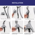 thumbnail image 6 of 1 Pcs 1\.5/2m Flexible Spiral Cable Organizer Storage Pipe Cord Management Cable Winder Desk Tidy Cable Accessories Silver gray 8mm*1.5m+clip 8mm, 6 of 9