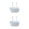 thumbnail image 2 of Yuarrent Cubo de flores ligero - para macetas colgantes de metal resistentes a la intemperie para interiores y exteriores blanco 28 * 13 * 12 * blanco 28*13*12*22.5*9.5 2Conjunto, 2 of 6