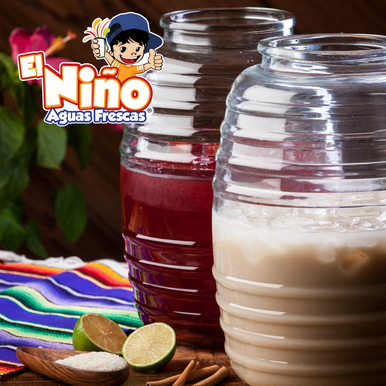 El Nino Aguas Frescas Horchata 7:1 Concentrate Bulk Large- 1.89L/64oz