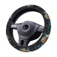 thumbnail image 2 of Naloa Abstract Peacock Painting Elastic Steering Wheel Cover, Auto Steering Wheel Cover – 15 Inch, Fit Suvs,Vans Cars,Trucks, 2 of 6