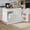 white&Wood, variant on DreamCurship 52" Kitchen Island with Storage, Rolling Kitchen Cart Storage Cabinet with Drawer, Dedicated trash can compartment, kitchen island on wheels, Gray