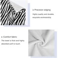 thumbnail image 3 of Coolnut 3 PCS Towel Black and White Zebra Strpies Cotton Bath Towel Set (1 Bath Towel, 1 Hand Towel, 1 Washcloth) for Bathroom, Super Soft and Quick Dry Towels, 3 of 6