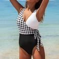 thumbnail image 2 of Aayomet Maillot de Bain une Pièce pour Femmes Résistant au Chlore Col Carré, Noir m, 2 of 4