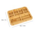 thumbnail image 5 of Rupoun Bamboo Charcuterie Board with Clear Locking Lid, Dual Sided Wood Cheese Serving Tray with Built-in Compartments for Picnics and Parties, 14.2 x 11 Inches / 36 x 28 cm, 5 of 8