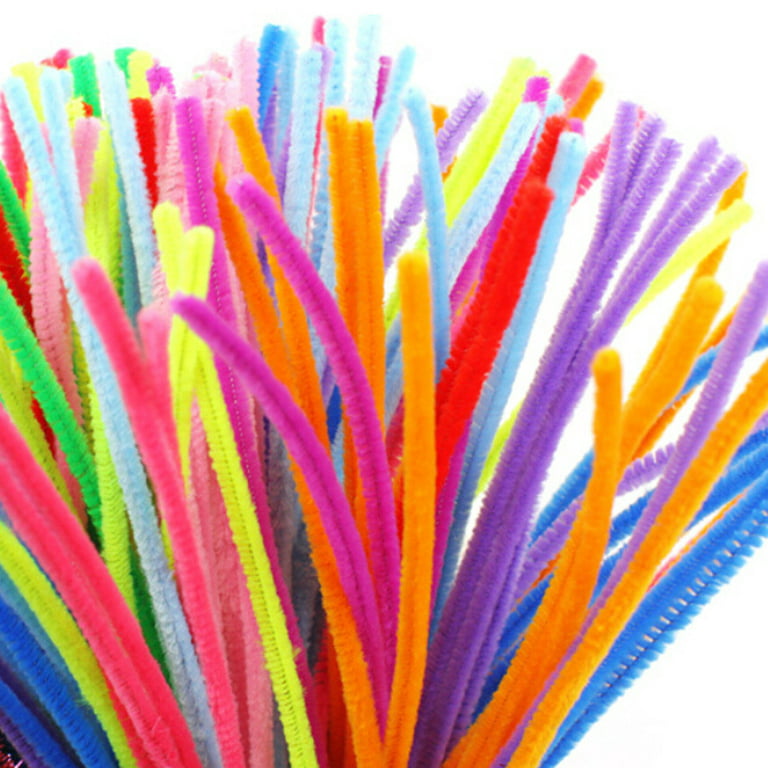 M00962x4 MOREZMORE 100 Pipe Cleaners BLACK Chenille Stems