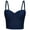 Dark Blue, variant on Women's Bustier Bra Corset Top Adjustable Shoulder Straps Sweetheart Neckline Hook Eye Back Closure Cropped Tank Top 34