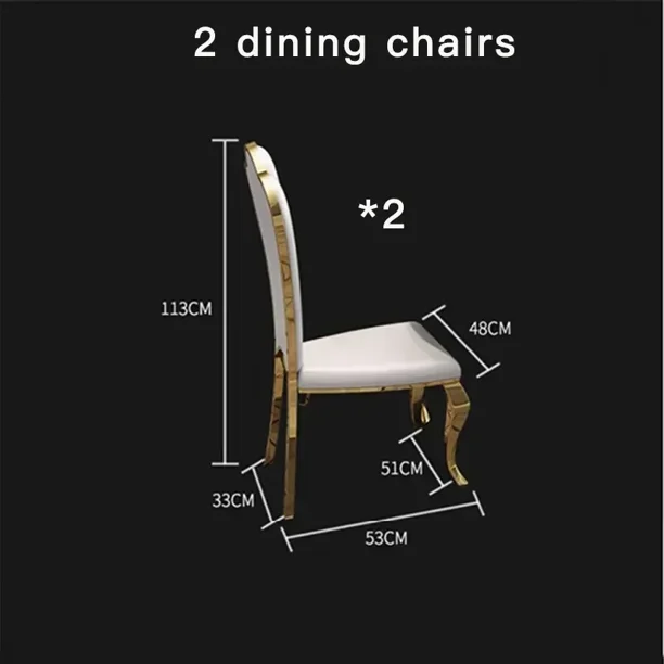 Mesa con plato giratorio para Villa grande, restaurante, mesa de comedor redonda con tapa de mármol, juego de 6 sillas, marco moderno Simple de acero inoxidable