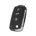 thumbnail image 1 of 3 Button Folding Remote Key Fob Cover Case For Tiguan Golf Sagitar Polo Mk6, 1 of 4