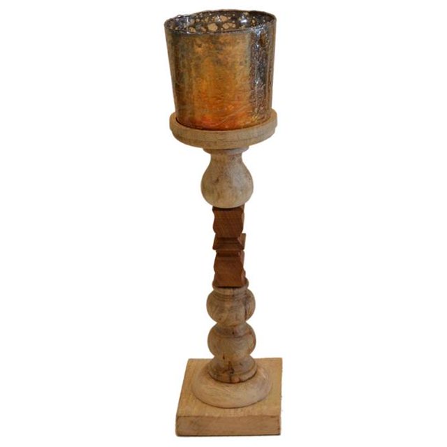 R16 Home Furniture 713-M Mango Gold Candleholder I