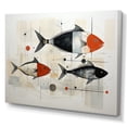 thumbnail image 2 of Designart "Minimalist Marine Fishing" Animals Canvas Art Print, 2 of 5