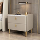 thumbnail image 2 of Mesita de noche de lujo, gabinete de madera maciza, almacenamiento sin instalación, cajón Simple, muebles económicos para apartamento, organizador de armarios, 2 of 4
