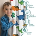 thumbnail image 3 of Blackout Kids Curtains,White Colorful Dinosaurs Pattern Childrens Insulated Curtains Set Of 2,Bedroom Essentials,Toddler Room Decor 42"x84", 3 of 5