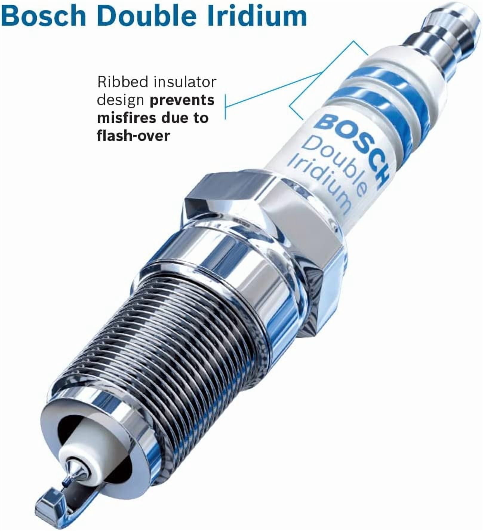 Bosch 96337 OE Fine Wire Double Iridium Spark Plug (4 Pack)