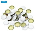 thumbnail image 3 of 160 PCS Bottle Caps for Crafts, 1 Inch Decorative Metal Beer Bottle Caps Bulk Flattened Charm for DIY Craft White, 3 of 6