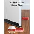 thumbnail image 4 of SUNMON Silicone Door Draft Stopper, 39in Upgraded Slide-on Under Door Seal Blocker, Under Door Sweep Weather Stripping（Black）, 4 of 7