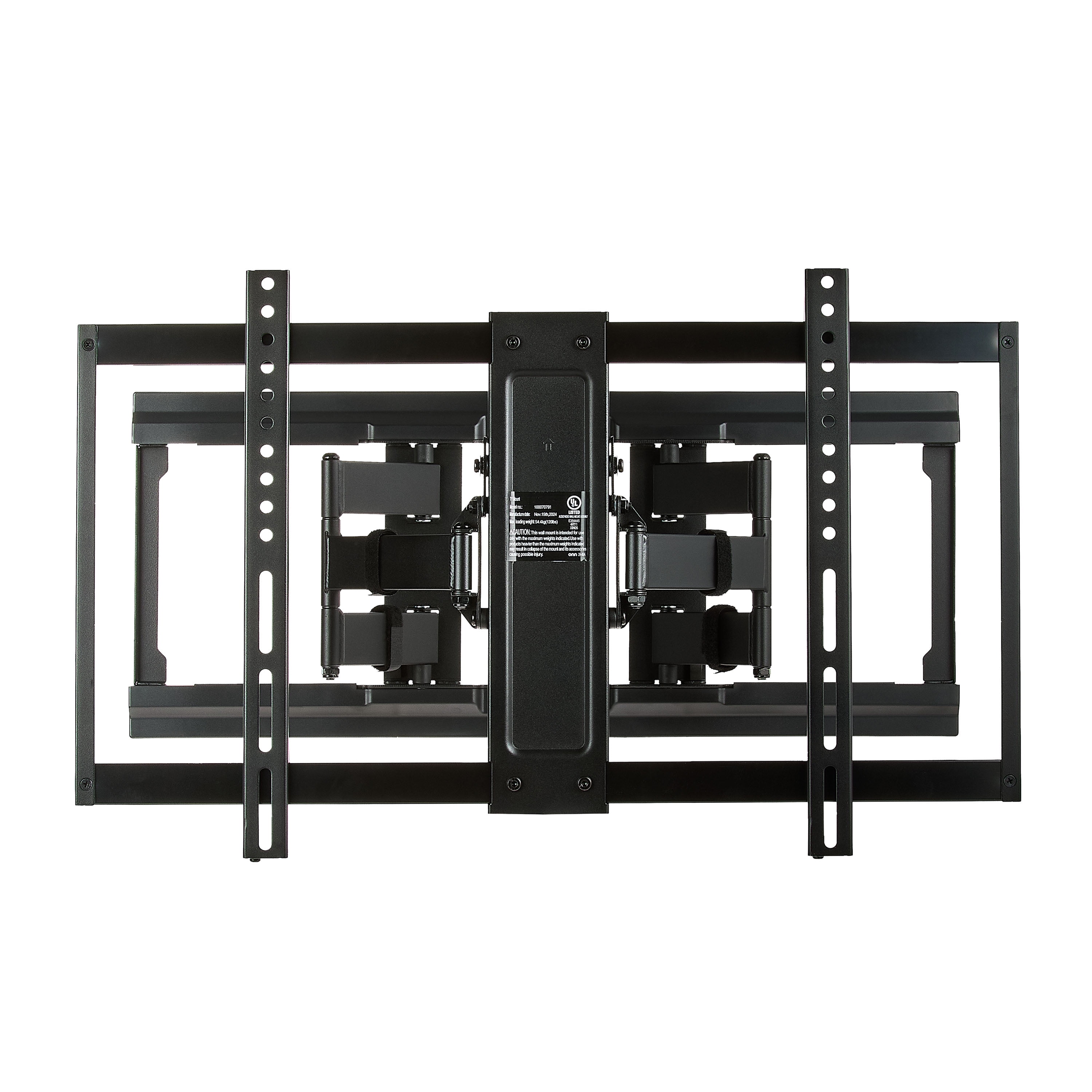 onn Ultra-slim Full Motion TV Wall Mount for 50" to 86" TVs, UL Listed, swivel ±45°, up to +5°/-20° Tilting
