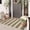 Black and Tan, variant on Striped Outdoor Front Door Mat 24"x51", Cotton Hand Woven Rug Indoor Doormat Washable Black and Tan Rug Runner, Foldable Front Door Rugs for Entryway/Farmhouse/Home Entrance