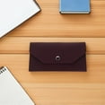 thumbnail image 3 of BRIGHTFUFU Cartera De Cuero Marrón Para Guardar Efectivo Tarjetas Y Monedas Con Estructura Innovadora Y Portátil, 3 of 7