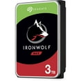 thumbnail image 3 of Seagate IronWolf ST3000VN007 3 TB Hard Drive, 3.5" Internal, SATA (SATA/600), Conventional Magnetic Recording (CMR) Method, 3 of 5