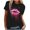 Pink, variant on Fesfesfes Casual Tops for Women's Fashion Printed Round Neck Short Sleeve T-shirt Blouse Loose Tops Tees for Women 4(S)