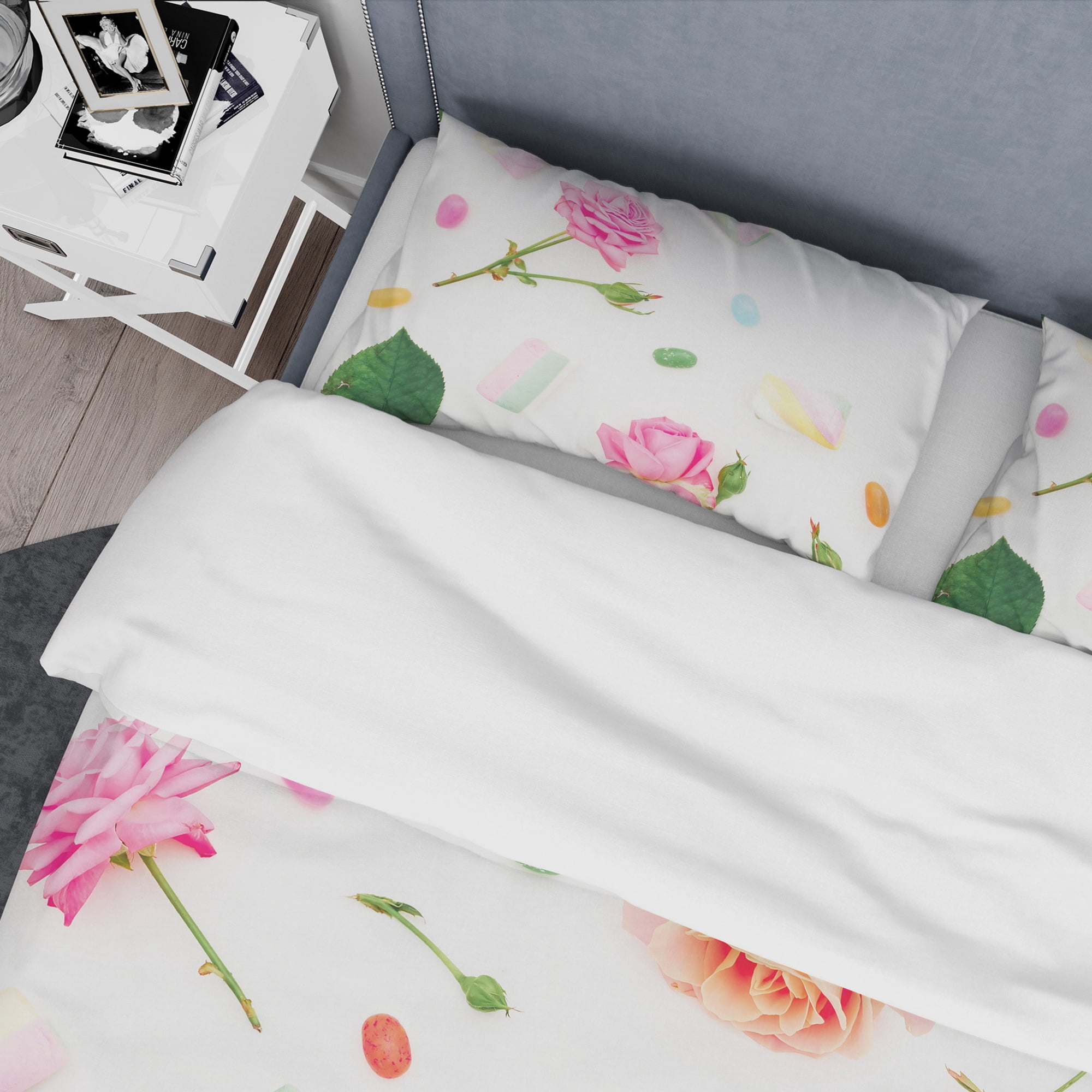 Designart 'Floral Botanical Retro VI' Mid-Century Modern Duvet Cover Set