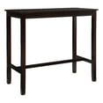 thumbnail image 1 of Riverbay Furniture Transitional Wood Bar Height Pub Table in Walnut Brown, 1 of 12