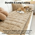 thumbnail image 4 of Paw Lounge Plush Pet Couch Cover - Non-Slip Washable Sofa Protector Blanket for Dogs & Cats – Scratch-Resistant & Comfortable Quilted Corduroy, 4 of 9