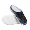 thumbnail image 3 of Lsque Shambhala Cat In Van Gogh Impressionist Pattern Womens Comfort Cotton on Scuff With Memory Foam and Anti-skid Sole Slipper-40/41, 3 of 7