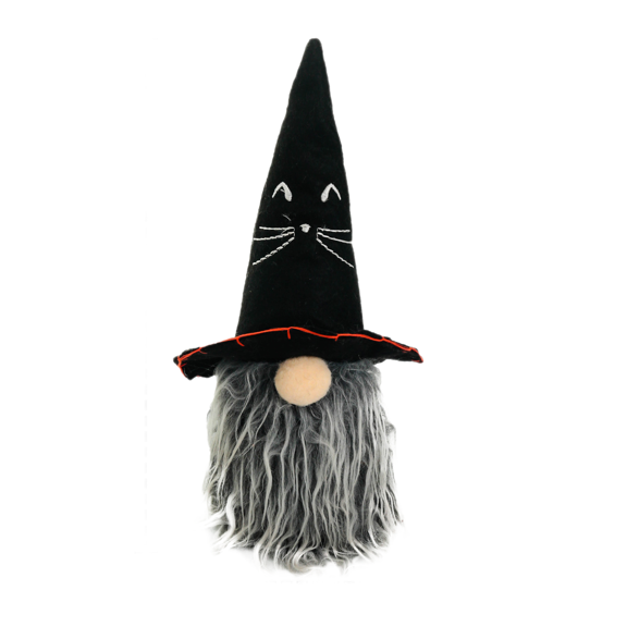 Yidarton Halloween Decoration Faceless Doll Pointed Hat Gnome Doll Festival Decoration Black