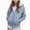 H154-Blue, variant on TOWED22 Unisex Boys Girls Hoodie Sweatshirt Full Zip Up Casual Long Sleeve Solid Jacket Kids Lightweight Outwear with Pockets,Navy,5-6 Y