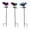 3Pcs Butterfly-B, variant on Single Glow in the Dark Green Metal Dragonfly Yard Stake Acrylic Garden Decor Outside Ornament for Lawn Walkway Flower Bed 19.69 Inch
