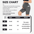 thumbnail image 5 of Women's Over Belly Maternity Shorts - High Waisted Yoga Lounge with Pocket(L, Gray), 5 of 8