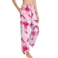 thumbnail image 2 of Fotbe Breast Cancer Ribbons Awareness Women's Pajama Pants,Sleepwear Pants,Pj Bottoms Drawstring And Pockets-Large, 2 of 9